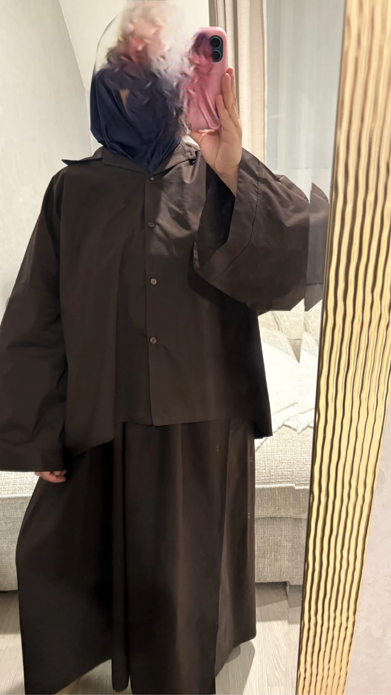 Conjunto de camisa e saia oversize – photo 2